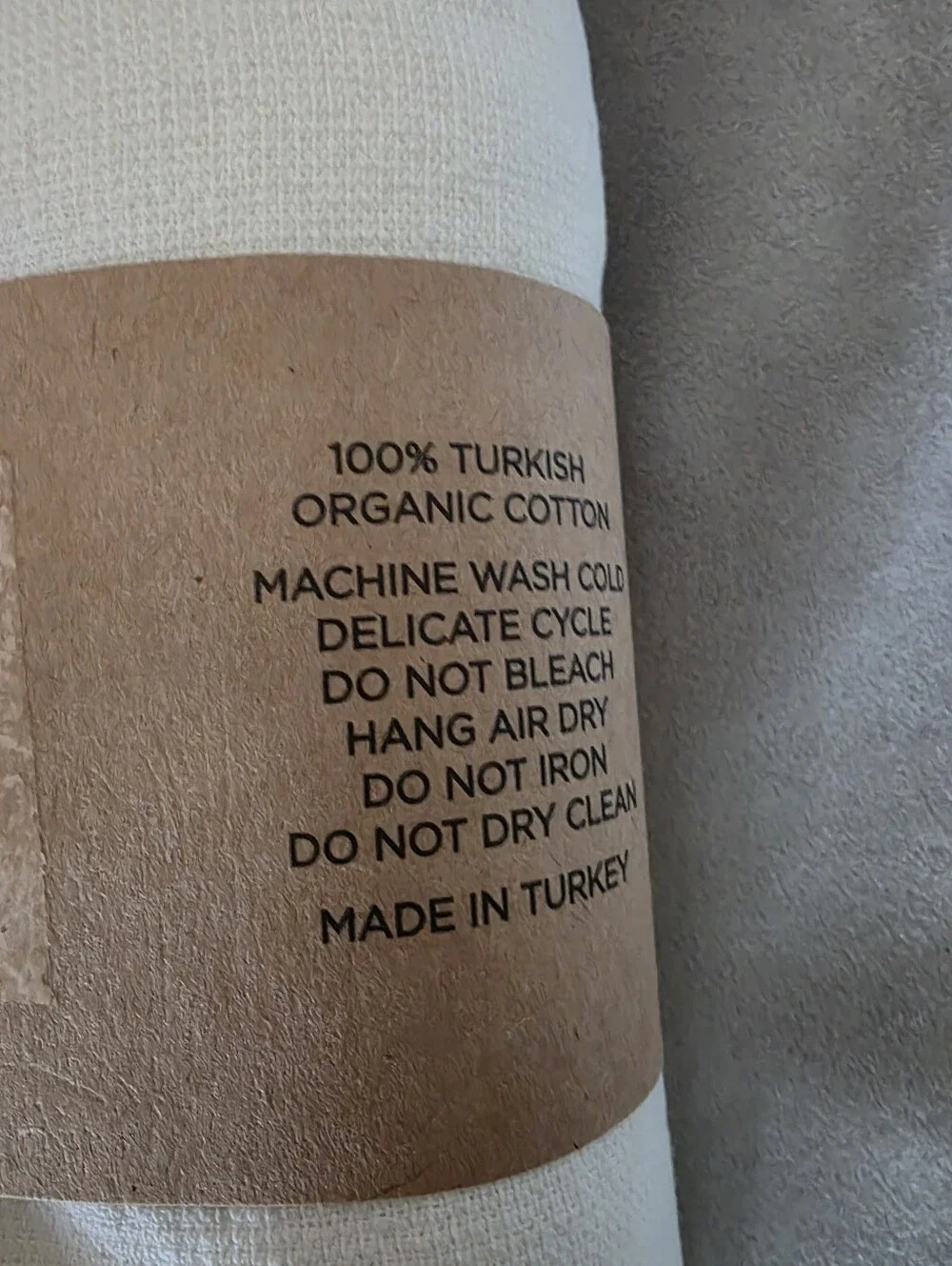 Sand Cloud XL Ivory Organic Turkish Cotton Bath Towel Terra Fringeless NWT